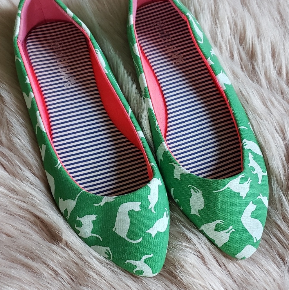 Cat print flats